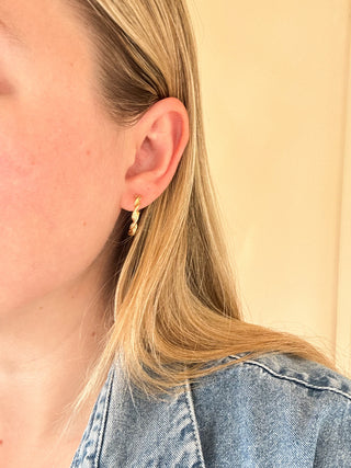 Twisted Creole Hoop Earrings | 9ct Gold | 2.5cm | 1.81g