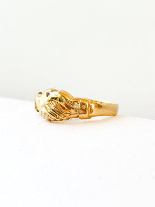Fede Ring | 9ct Gold | Size R | 2.17g