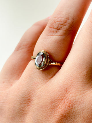 Aquamarine Solitaire Ring | 9ct Gold | Size L | 1.67g