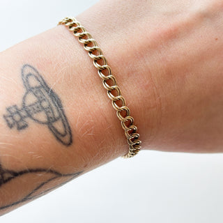 Heart Padlock Bracelet | 9ct Gold | 7.16g | 8inch"