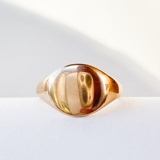 Heavy Round Signet | 9ct Gold | Size W | 6.03g
