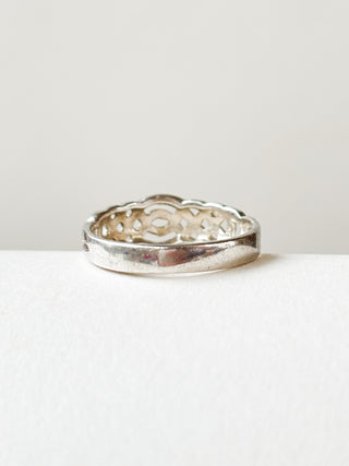 Celtic Eye Band | Sterling Silver | Size M 1/2 | 1.94g