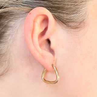Triangle Hoops | 9ct Gold | 1.47g