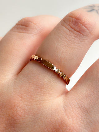 Diamond Bezel Ring | 9ct Gold | Size P | 1.80g