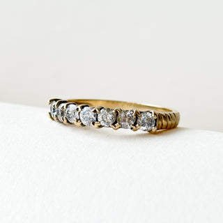 CZ Eternity Band | 9ct Gold | 2.06g | Size P