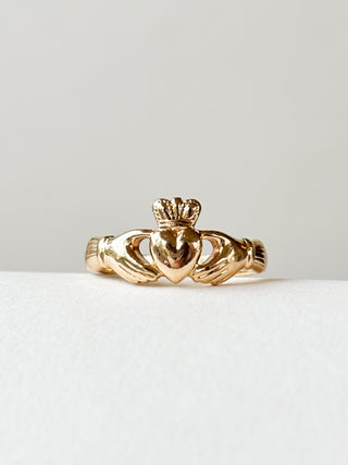 Irish-Made Claddagh Ring | 14k Gold | Size N½ | 3.44g