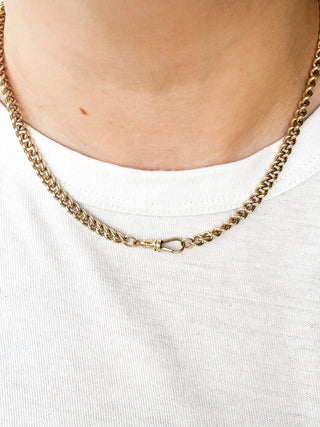Heavy Curb Chain Necklace | 9ct Gold | 36.36g
