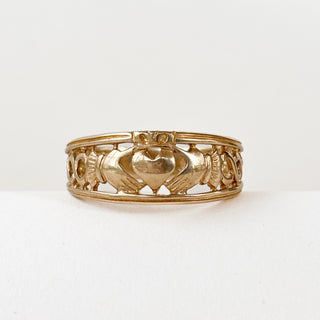 Claddagh Indent | 9ct Gold | Size X | 4.32g