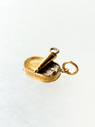 Tin of Sardines| 19ct Gold | 18-Inch Anchor Diamond Chain | 1.35g (Charm Only)