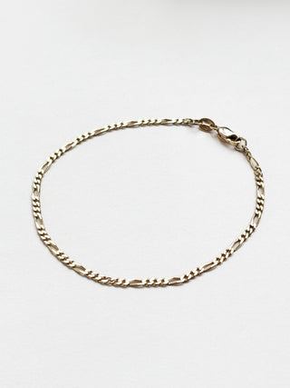 Figaro Bracelet with Lobster Claw | 9ct Gold | 7inch | 1.51g