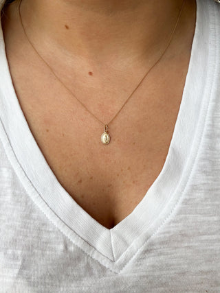 Tiny Miraculous Medal Pendant | 9ct Gold | 0.35g