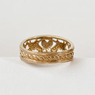 Claddagh Indent | 9ct Gold | Size X | 4.32g