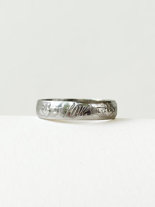 Friendship, Love & Loyalty Ring | 14ct White Gold | Size M | 3.15g