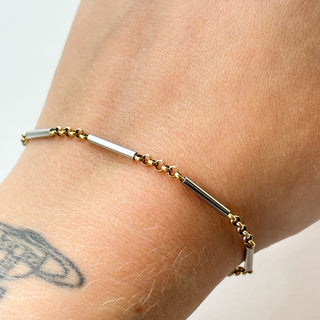 Two Tone Bracelet | 9ct Gold | 5.62g