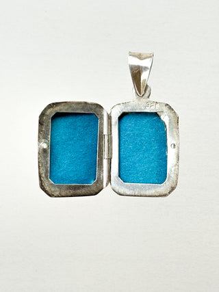 Medium Rectangle Locket on Silver Chain | 925 Silver | 18–20-Inch | 4.48g