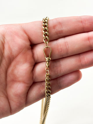 Heavy Curb Chain Necklace | 9ct Gold | 36.36g