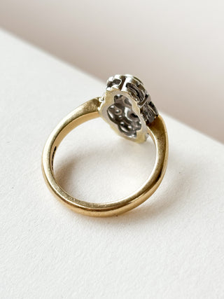 Art Deco Style CZ Ring | 9ct Gold | Size O | 5.30g