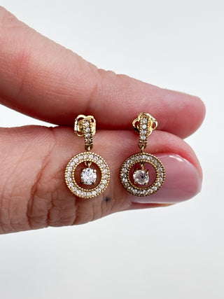 CZ Drop Earrings | 9ct Gold | 0.96g