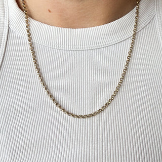 Heavy Cable Link Chain | 9ct Gold | 11.80g | 21.5in