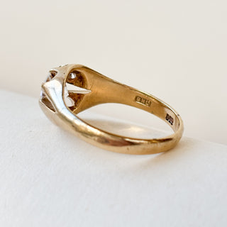 Gypsy Ring CZ | 9ct Gold | Size P½ | 3.16g