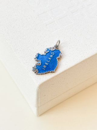 Ireland charm | silver | silver fine cable link chain | 1.84g