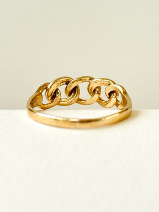 Cuban Link Ring | 9ct Gold | Size M½ | 1.48g