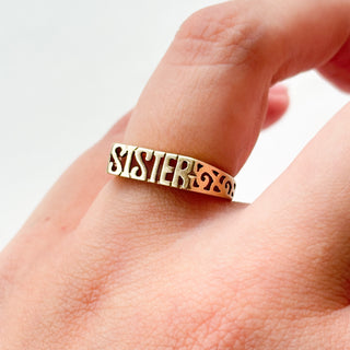 Sister Ring | 9ct Gold | Size M | 1.6g