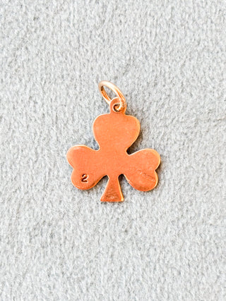 Engraved Shamrock Charm | 9ct Gold | 0.75g | 20mm length
