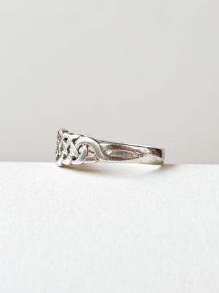 Celtic Eye Band | Sterling Silver | Size M 1/2 | 1.94g