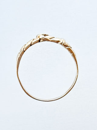 Belt Buckle Curb Ring | 9ct Gold | 2.90g | Size U