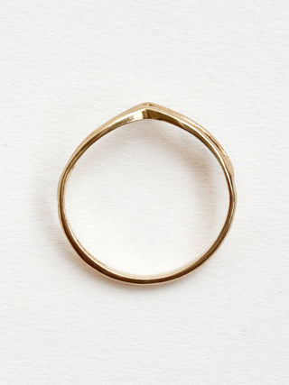 Gold Chevron Ring | 9ct | M | 1.04g