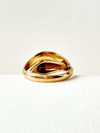 Ruby Snake Ring | 9ct Gold | Size M | 3.75g