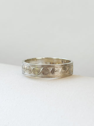 Celtic Spirals Ring | 925 Silver | Size U½ | 4.24g