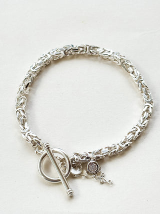 Silver Box Chain Bracelet | 925 Silver | 20.00g | 7.8in