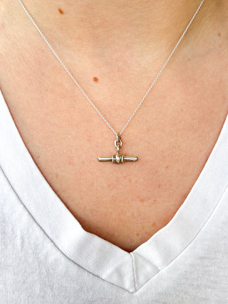 Silver T-Bar Pendant | 925 Silver | 2.08g