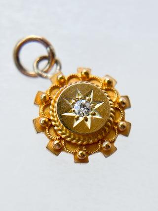 Star Set Diamond Pendant | 15ct Gold | 0.67g | 18–20-Inch Diamond Chain