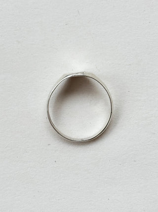 Oval Signet Ring Engraved  | 925 Silver | Size N | 1.33g