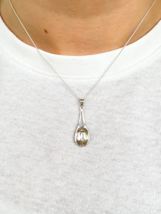 Celtic Spoon Pendant | Cable Link Chain | 925 Silver | 18–20-Inch | 2.18g