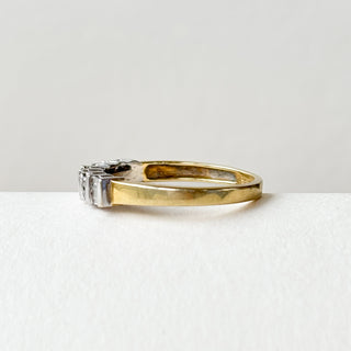 Real Diamond Eternity Ring | 18ct Gold | Baguette & Brilliant Cut | Size N | 2.85g