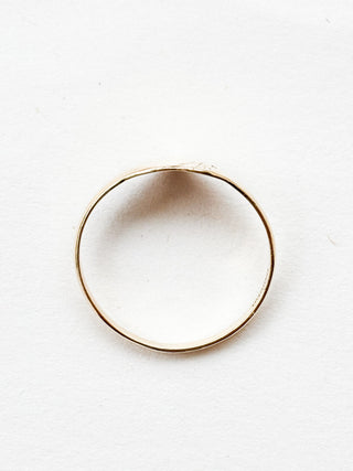 Heart Signet Engraved Ring | 9ct Gold | Size P | Made in Ireland | 1.19g