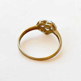 Diamond Heart Ring | 9ct Gold | 1.82g | Size R