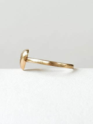 Sapphire Heart Ring | 9ct Gold | Size N | 1.66g