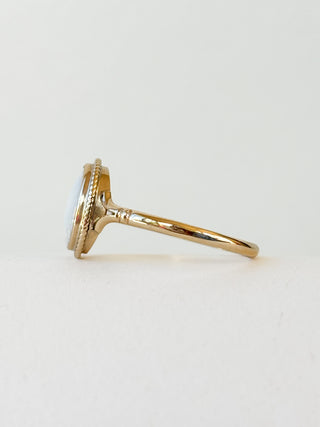 Opal Solitaire Ring | 9ct Gold | Size P | 1.60g