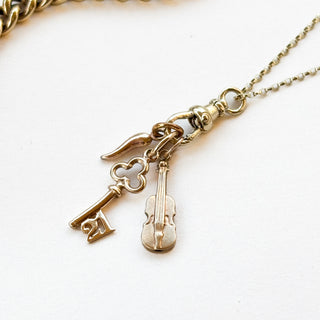 Light Charm necklace | 9ct | 18in fine | 1.77g