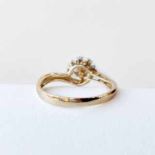 Crown Ring CZ | 9ct Gold | Size N | 2.12g |