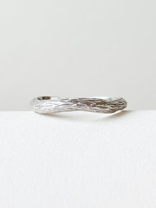 Textured Band Ring | 925 Silver | Size Q | 2.40g