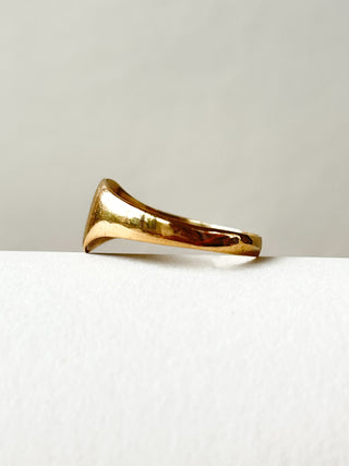 Signet Starburst Ring | 9ct Gold | Size L | 1.47g