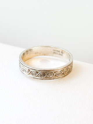 Celtic Spirals Ring | 925 Silver | Size P | 2.60g