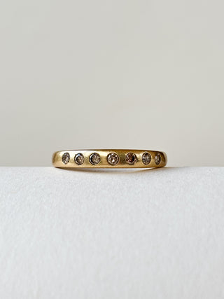 7-Stone Diamond Ring | 9ct Gold | Size P | 1.79g