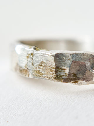 Textured Ring | Silver | Size Q | 3.71g